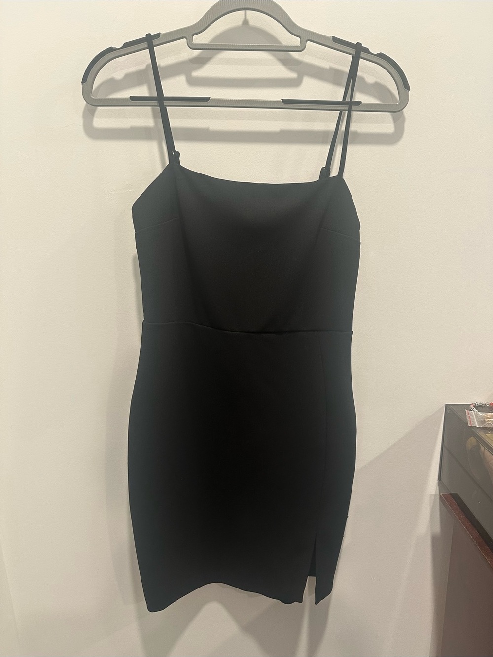 Express Black Spaghetti Strap Mini Dress